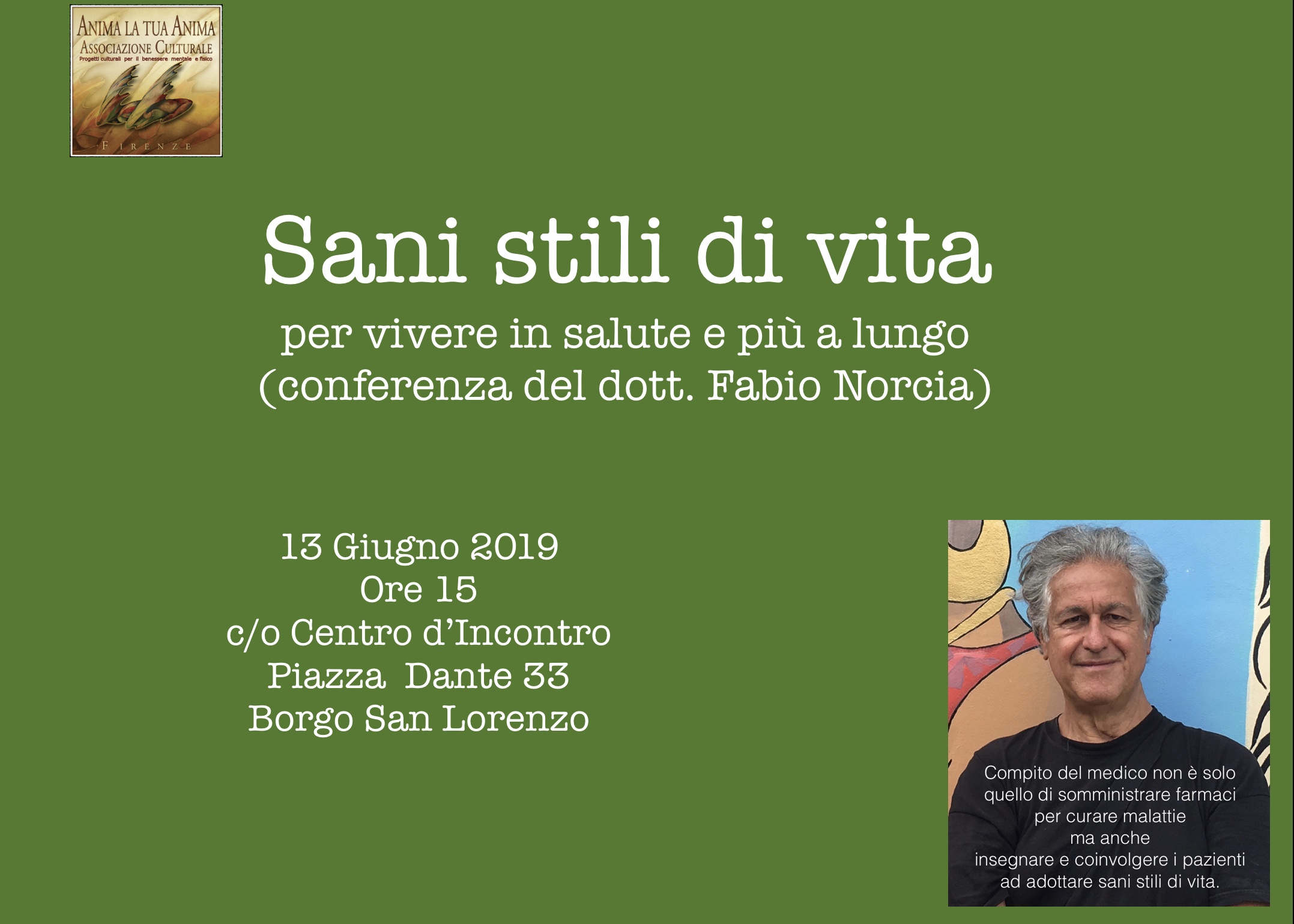 Sani stili di vita - 13/06/2019 - Borgo San Lorenzo - Fabio Norcia